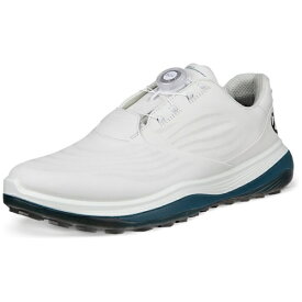 エコー｜ecco ゴルフシューズ LT1 BOA エルティーワン ボア WHITE×PETROL EG132274 [メンズ /25.0cm]