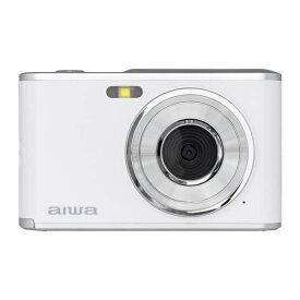 【エントリーで最大2万ポイント当たる｜1/20まで】 aiwa｜アイワ aiwa cam DCB コンパクトデジタルカメラ ホワイト JA4-DCM0001(WH)