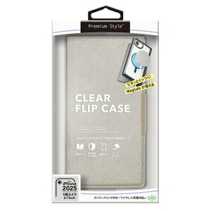 PGAbs[W[G[ iPhone 16e MagSafeΉ NAtbvP[X@XG[h/O[ Premium Style PG-25KMC04GY