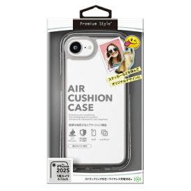 PGA｜ピージーエー iPhone 17e/16e エアクッションケース Premium Style グラファイト PG-25KAR01BK