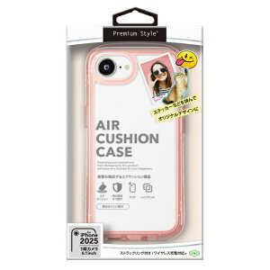 PGA�b�s�[�W�[�G�[ iPhone 17e/16e �G�A�N�b�V�����P�[�X Premium Style �l�I���s���N PG-25KAR08PK