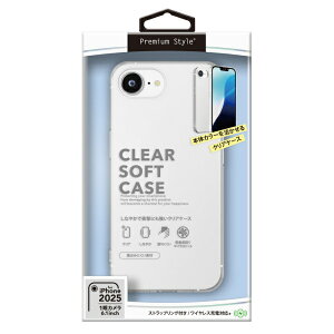 PGA�b�s�[�W�[�G�[ iPhone 17e/16e �N���A�\�t�g�P�[�X Premium Style �N���A PG-25KTP01CL