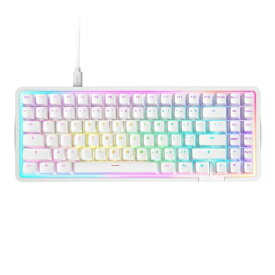 NZXT｜エヌゼットエックスティー ゲーミングキーボード(ラピッドトリガー対応) Function Elite MiniTKL(英語配列) ホワイト KB-101NW-US [有線 /USB]