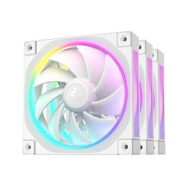 DEEPCOOL｜ディープクール ケースファンx3 [120mm /2150RPM] FL12 WH-3 IN 1 ホワイト R-FL12-WHAPN3-G