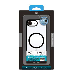 �p���[�T�|�[�g�bPOWER SUPPORT iPhone 17e/16e �P�[�X Air Jacket Hybrid �u���b�N PLSE-32