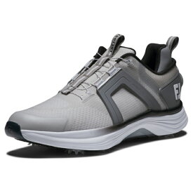 フットジョイ｜FootJoy メンズ ゴルフシューズ ハイパーフレックス BOA グレー×ホワイト 55478 [メンズ /27.5cm /幅:3E]
