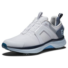 フットジョイ｜FootJoy メンズ ゴルフシューズ ハイパーフレックス BOA ホワイト×ブルー 55480 [メンズ /26.5cm /幅:3E]