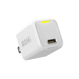 AOHI PD-USB充電器 Magcube PRO 20W USB C×1ポート 携帯電話/タブレット 20W急速充電 ホワイト RE-JEMP20WH1