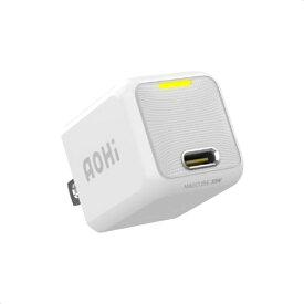 AOHI PD-USB充電器 Magcube PRO 30W USB C×1ポート 携帯電話/タブレット 30W急速充電 ホワイト RE-JEMP30WH1
