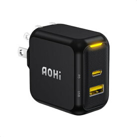 AOHI PD-USB充電器 Magcube PRO 67W USB A×1ポート USB C×1ポート PC/タブレット/携帯電話 67W急速充電 ブラック RE-JEMP67BL1
