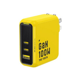 AOHI PD-USB充電器 YOUTH PRO 100W USB A×1ポート USB C×2ポート PC/タブレット/携帯電話 100W急速充電 RE-JEYTP100YL1