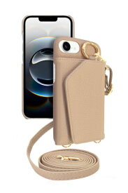 shizukawill｜シズカウィル iPhone16e ケース カバー ショルダーケース アイファンデ5 ドレスコード アーモンド APIPSE4IF52BR