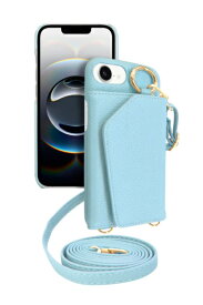 shizukawill｜シズカウィル iPhone16e ケース カバー ショルダーケース アイファンデ5 ドレスコード アイシーブルー APIPSE4IF52BL