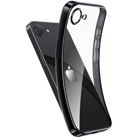 NIMASO｜ニマソ iPhone 16e TPUソフトケース クリア ブラック NI-D1-SEES0502