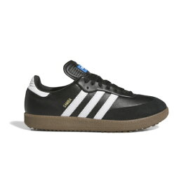 アディダス｜adidas 男女兼用 ゴルフシューズ サンバ ゴルフ コアブラック×Fホワイト×ガム NNO26 [ユニセックス /23.5cm /幅:2E]