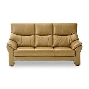 関家具|SEKI FURNITURE 3人掛けソファ サイモン2 ベージュ 幅174cm 本革 ベージュ 281318