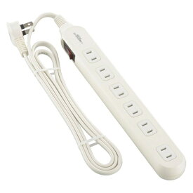 オーム電機｜OHM ELECTRIC 6個口タップ ブレーカー付き 1.5m HS-TB615W22 [1.5m /6個口 /スイッチ付き（一括）]