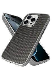 shizukawill｜シズカウィル iPhone16 Pro ケース カバー 耐衝撃 カーボン調ケース シズカウィルRe shizukawill（シズカウィル） グレー APIP16PFC3GR