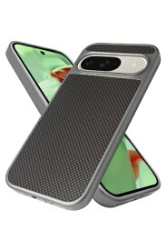 shizukawill｜シズカウィル Google Pixel9 ケース カバー 耐衝撃 カーボン調ケース シズカウィルRe グレー GOPI9FC3GR