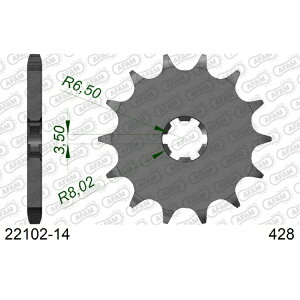 �A�t�@���bAFAM �t�����g�X�v���P�b�g 428-14 YZ80 RM80 TS80 22102-14