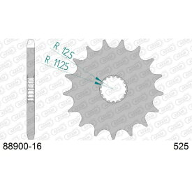 アファム｜AFAM フロントスプロケット 525-16 Bonneville T120 16-17/Thruxton/R 16-17 88900-16