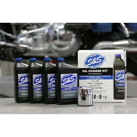エスアンドエスサイクル｜S&S Cycle Inc エンジンオイルチェンジキット 20W50 Full-Synthetic EVO 84-99/スポーツスター 86-22 3601-0412