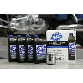 エスアンドエスサイクル｜S&S Cycle Inc エンジンオイルチェンジキット 20W50 Full-Synthetic TWIN CAM 99-17 3601-0413