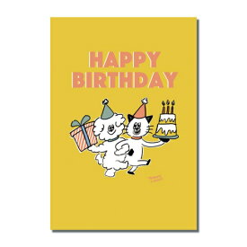 長門屋商店｜NAGATOYA ポストカード WANCO & NYANCO happy birthday WN0002