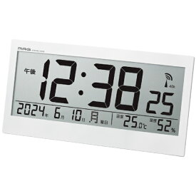 MAG｜マグ デジタル電波置掛兼用時計 ビジョン W-809 WH-Z [電波自動受信機能有]
