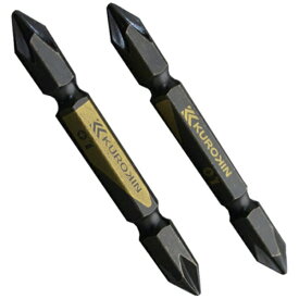 フジ矢｜FUJIYA フジ矢 両頭ビット（黒金・2本組）+1×65mm