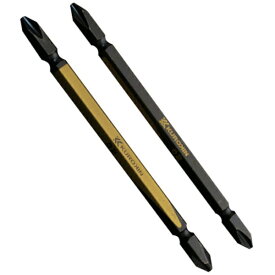 フジ矢｜FUJIYA フジ矢 両頭ビット（黒金・2本組）+2×110mm