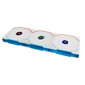 LIANLI｜リアンリ ケースファンx3 [120mm /1900RPM]＋コントローラー (LCDモデル) UNI FAN TL LCD Wireless 120 WT Triple Pack ホワイト UF-TL120-LCD-WLS-3W