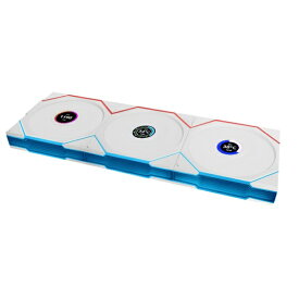 【エントリーで最大全額ポイント還元｜7/18迄】 LIANLI｜リアンリ ケースファンx3 [120mm /1900RPM]＋コントローラー (LCDモデル・リバースブレード) UNI FAN RS TL LCD Wireless 120 WT Triple Pack ホワイト UF-RS-TL120-LCD-WLS-3W