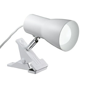 YAZAWA｜ヤザワ 40形LED電球付属クリップライト　ホワイト　CLL04D01WH　昼光色LED40W形相当電球付属 [LED /昼光色]