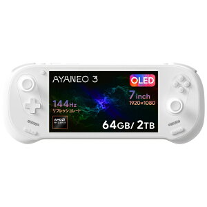yGg[ōőSz|CgҌb9/11z AYANEObAlI |[^uQ[~OPC AYANEO 3(OLED) XJCzCg AYA3-OL376420-WHR [7.0^ /Windows11 Home /AMD Ryzen AI 9 /F64GB /SSDF2TB /2025N6