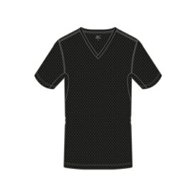 mizuno｜ミズノ メンズ カルエアーアンダーVネック半袖シャツ ブラック C2JAB112 [メンズ /Lサイズ]【返品交換不可】