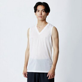 mizuno｜ミズノ メンズ カルエアーアンダーVネックノースリーブシャツ ホワイト C2JAB113 [メンズ /LLサイズ]【返品交換不可】