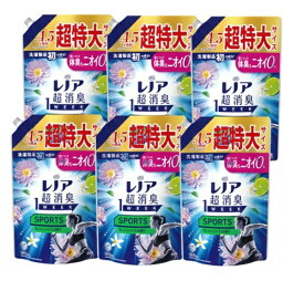 P&G｜ピーアンドジー 【ケース販売】レノア超消臭1weekSPORTSフレッシュシトラスの香りつめかえ用超特大サイズ1380mL×6