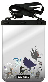 グルマンディーズ｜gourmandise タブレットPC対応 [H250xW200xD6mm程度] 防水ポーチ ポケットモンスター ホワイト&ブラック POKE-969WB