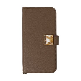 ナチュラルデザイン｜NATURAL design iPhone 16 Pro（6.3インチ） 手帳型ケース Landa. チョコレート iP24-61P-LND02