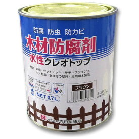 YOSHIDA SEIYUSHO｜吉田製油所 吉田製油所 水性クレオトップ ブラウン 0.7L