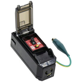 日動工業｜NICHIDO NICHIDO　　プラコンインポッキンブレーカ　過負荷漏電保護兼用　抜け止めコンセント