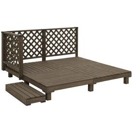 タカショー｜Takasho タカショー デッキ・タイル用品 システムデッキ ACQブラウン 1.0坪 【メーカー直送・代金引換不可・時間指定・返品不可】