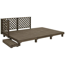 タカショー｜Takasho タカショー デッキ・タイル用品 システムデッキ ACQブラウン 1.5坪 【メーカー直送・代金引換不可・時間指定・返品不可】