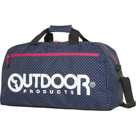 OUTDOOR PRODUCTS｜アウトドアプロダクツ ボストンバッグ 46L 大容量 トラベル 旅行 スクール 修学旅行 ネイビードット OUT-0305-GARA2