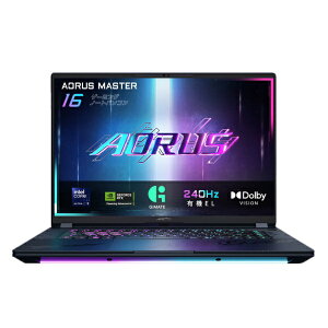 GIGABYTEbMKoCg Q[~Om[gp\R AORUS MASTER 16 AM6H(RTX 5080) ubNO[ AORUS MASTER 16 BYHC5JPE64SP [16.0^ /Windows11 Pro /intel Core Ultra 9 /F32GB /SSDF1TB /2025N4f]