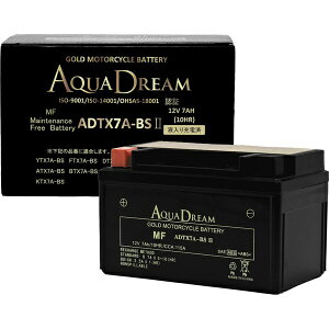 AQUA DREAMbANAh[ oCNpobe[ GOLD Motorcycle Battery (Ȍ݊obe[FYTX7A-BS/FTX7A-BS) t[dς ADTX7A-BSII y[J[EsEԎwEԕisz