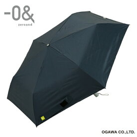小川｜Ogawa 日傘 折りたたみ傘 自動開閉 -0＆（ゼロアンド） ニュームーンブラック LDB-55WJP-BK [晴雨兼用傘 /レディース /55cm]