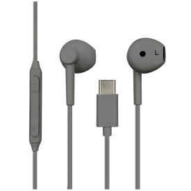LUCILLA｜ルシーラ インナーイヤー型 Type-Cイヤホン チャコールグレー HPTCLU003GY [インナーイヤー型 /USB]