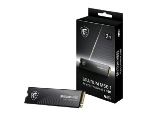 MSIbGGXAC SPATIUM M560 PCIe 5.0 NVMe M.2 2TB SSD PCI-E Gen5ڑ [2TB /M.2]